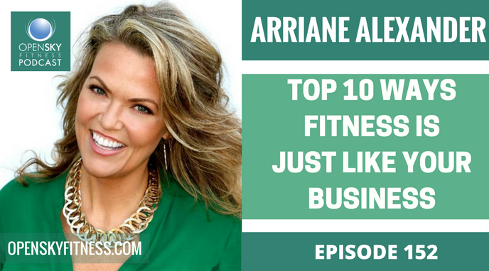 OPEN SKY FITNESS PODCAST ARRIANE ALEXANDER: TOP 10 WAYS FITNESS IS JUST LIKE YOUR BUSINESS