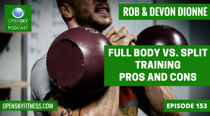 Full Body vs. Split Training: Pros and Cons - Ep. 153 OPEN SKY FITNESS PODCAST ROB DIONNE DEVON DIONNE